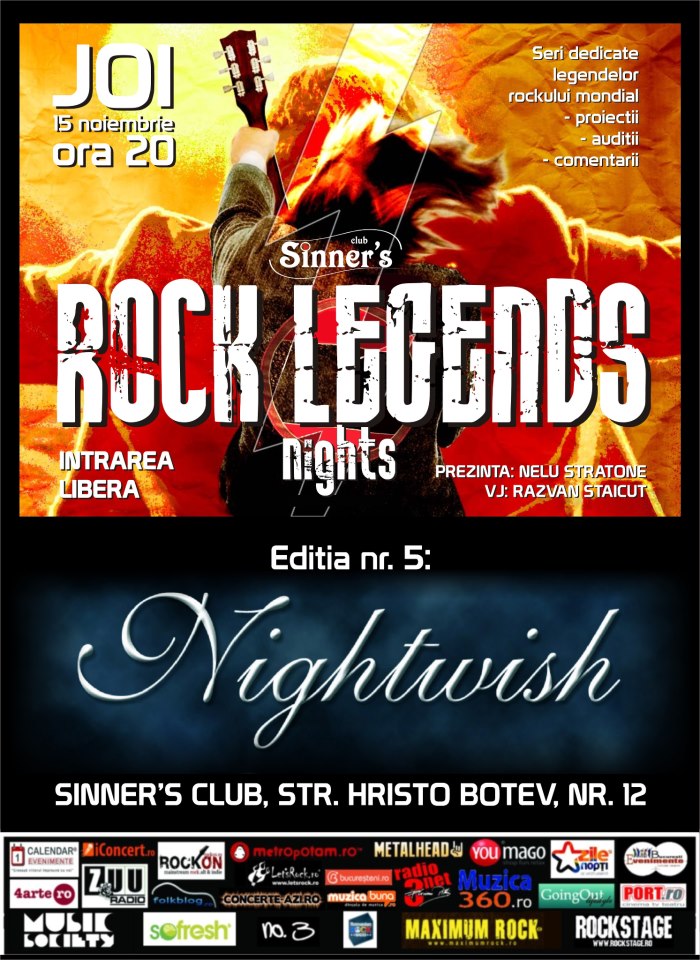 Nightwish la Sinner’s Club din Bucuresti